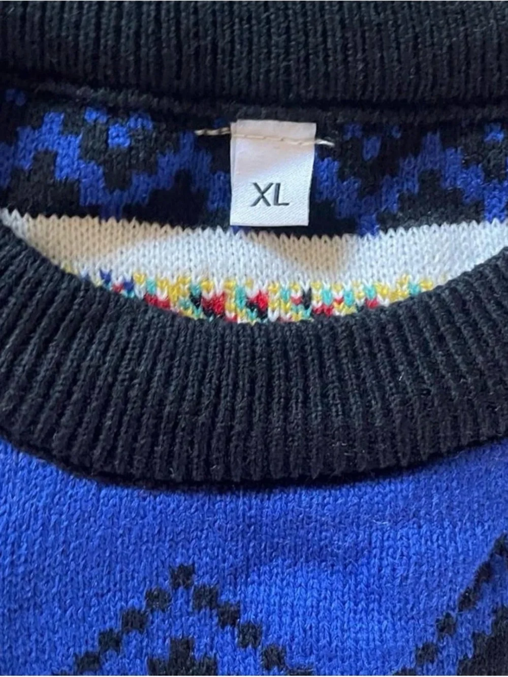Blue Adult Christmas Sweater XL Unicorse Chattermax